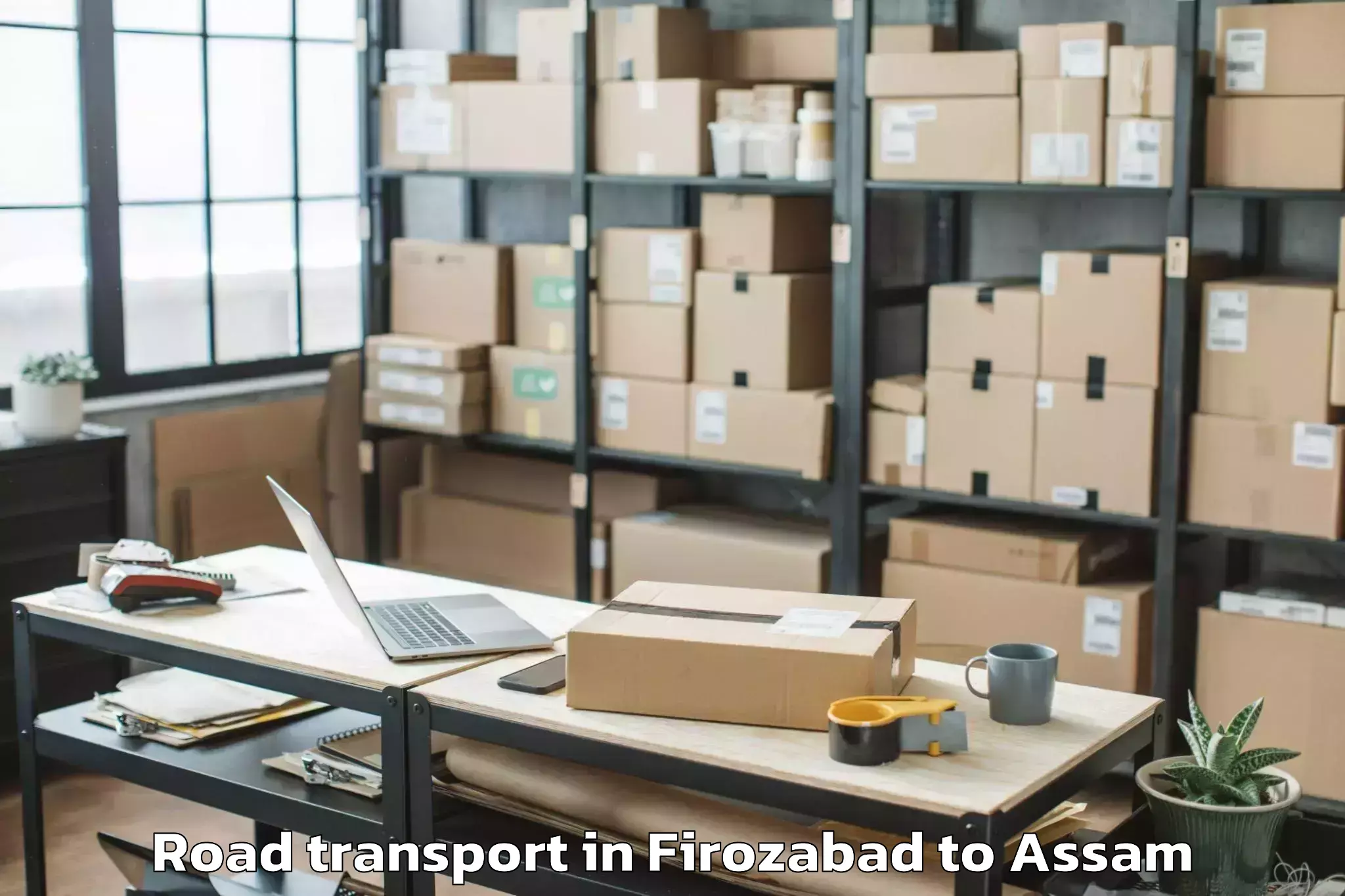 Hassle-Free Firozabad to Guwahati Airport Gau Road Transport